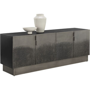 Caddo 71.5 X 18.5 inch Black / Antique Nickel Sideboard